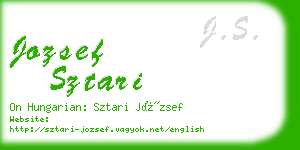 jozsef sztari business card